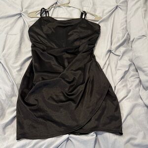 Emerald Sundae Black Mini Dress